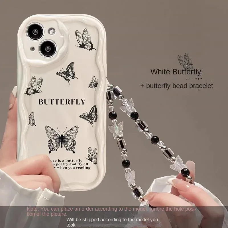 Black Butterfly Phone Case For Samsung Galaxy A54 A24 A33 A34 A73 5G A31 A32 A51 A52 A53 A71 A72 A30 A20 A50 A50S A30S soft