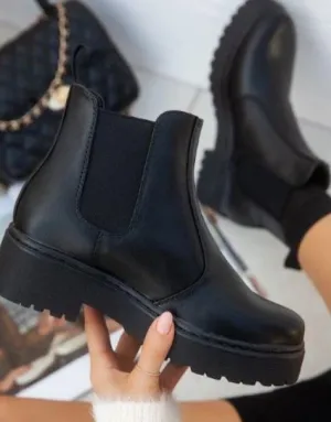 Black Chunky Boots