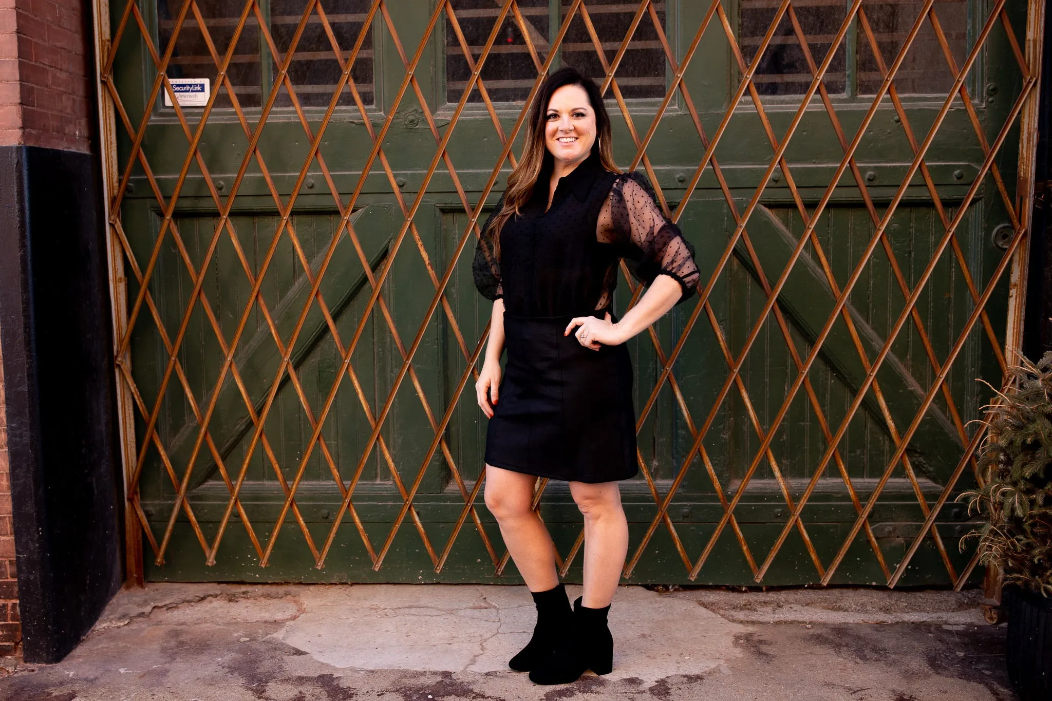 Black Chunky Heel Ankle Booties
