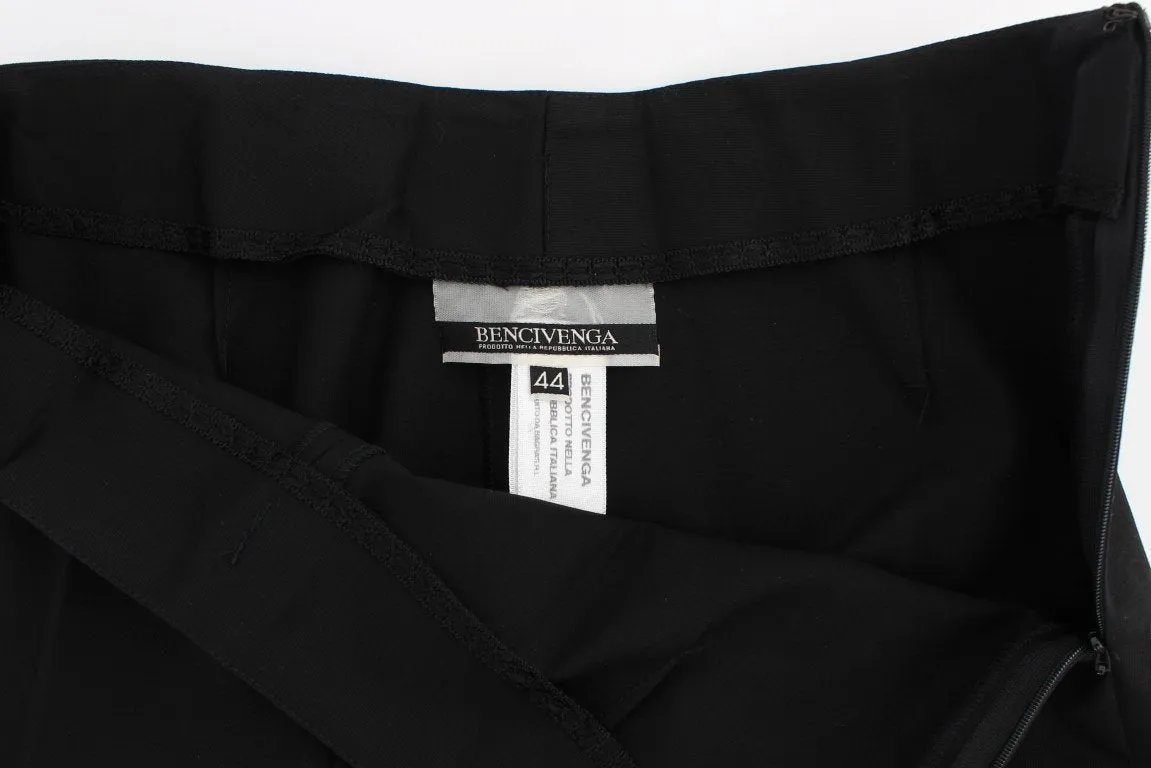 Black Cotton Stretch Suit