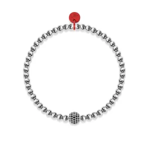 Black Crystal Pave | Santa Charm Bracelet