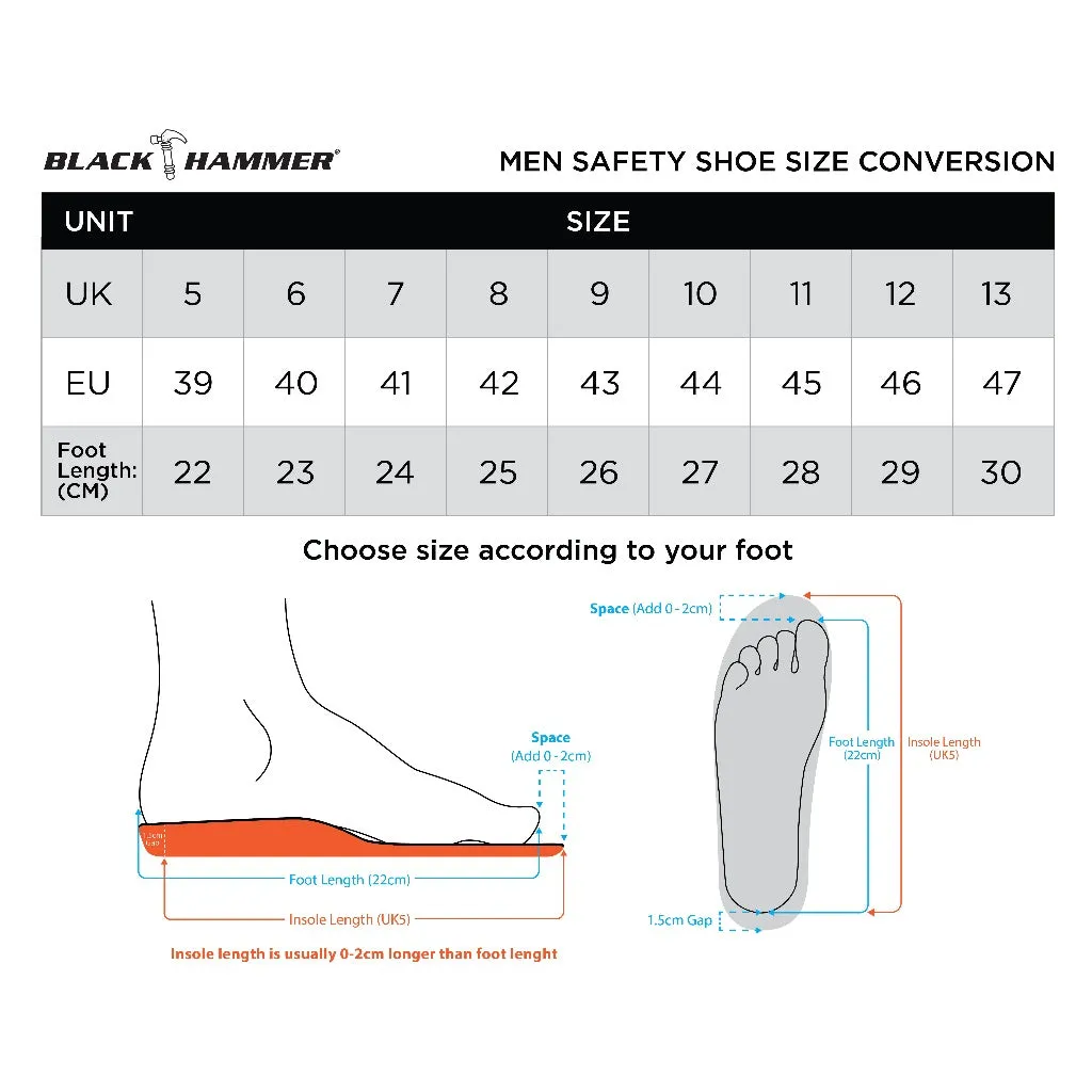 Black Hammer BHC-S077 Anti-Slip Safety Clogs