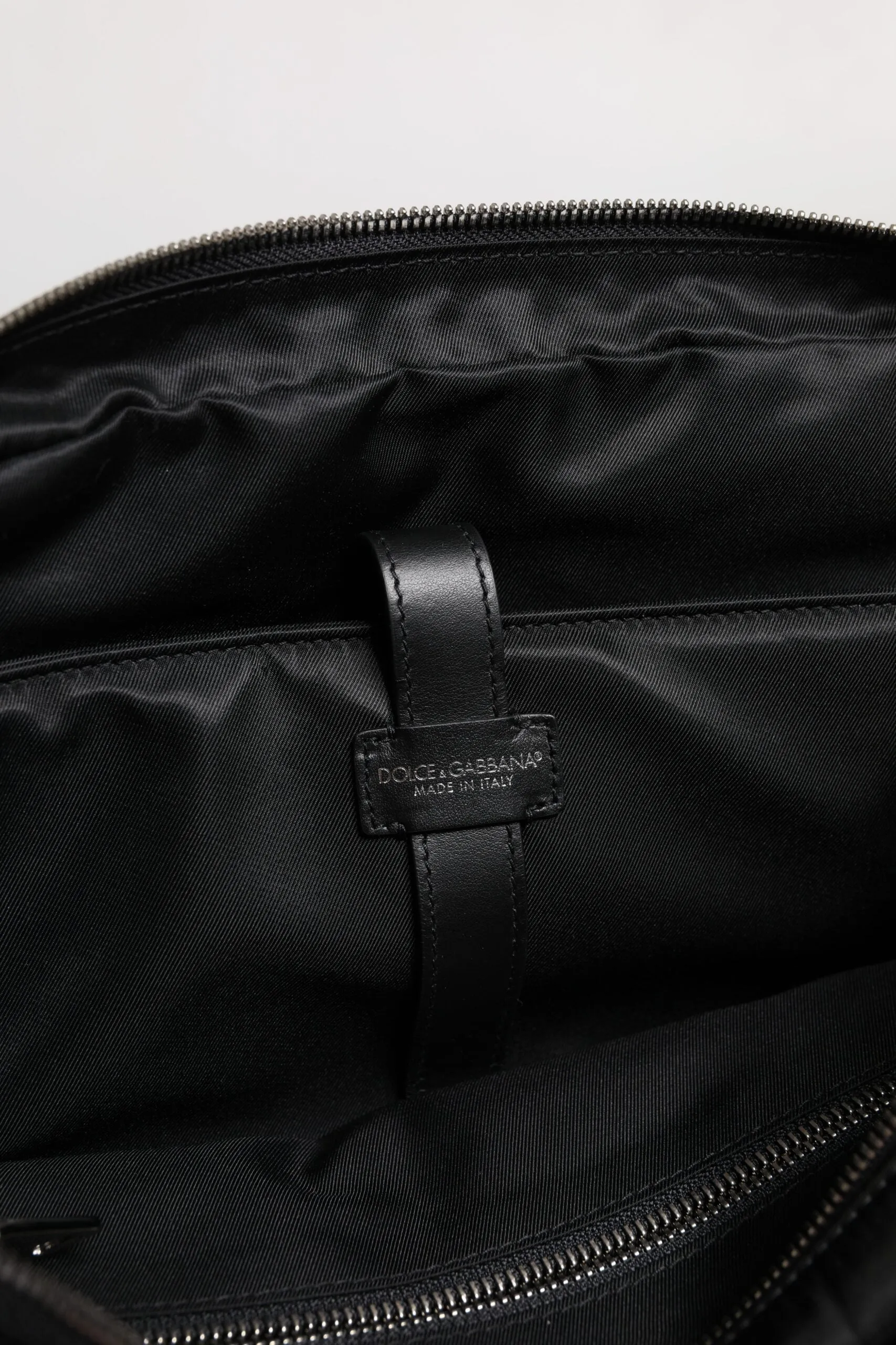 Black Leather Document Briefcase Top Handle Bag