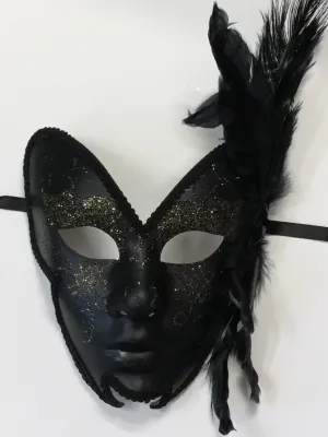 Black Mardi Gras Mask