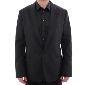 Black MARTINI one button blazer