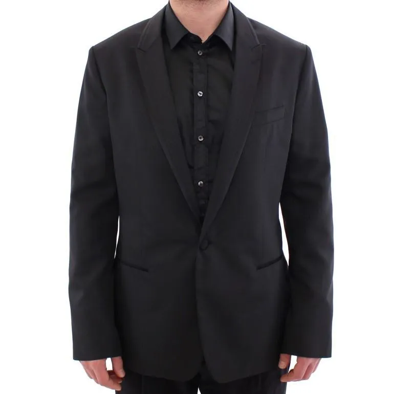 Black MARTINI one button blazer