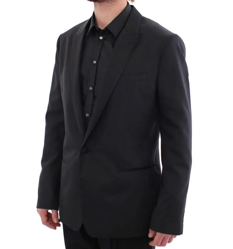 Black MARTINI one button blazer