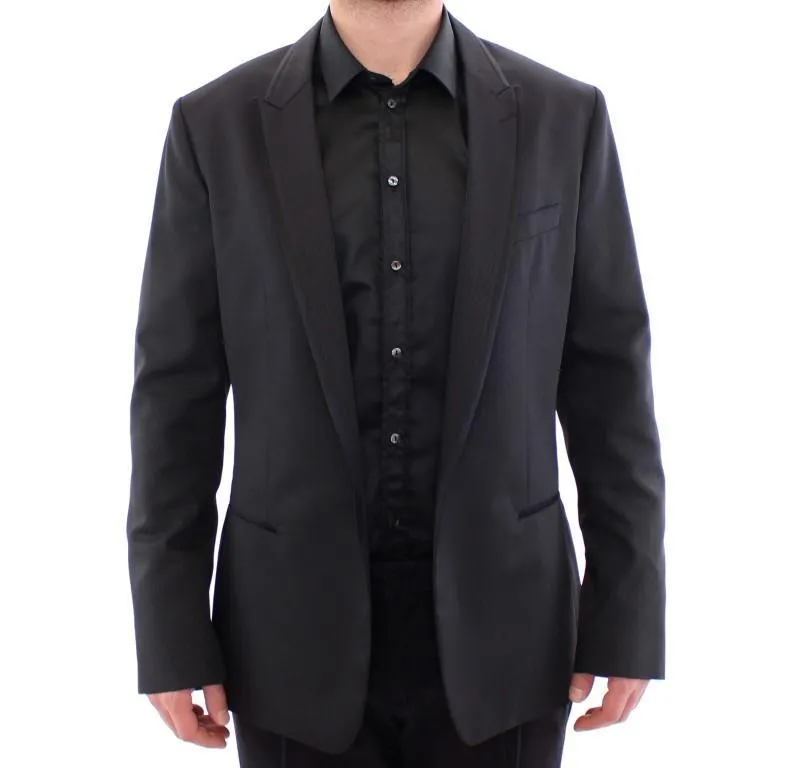 Black MARTINI one button blazer