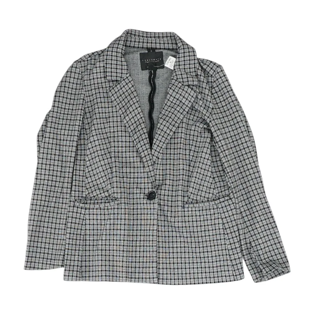 Black Plaid Blazer