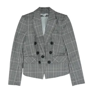 Black Plaid Blazer