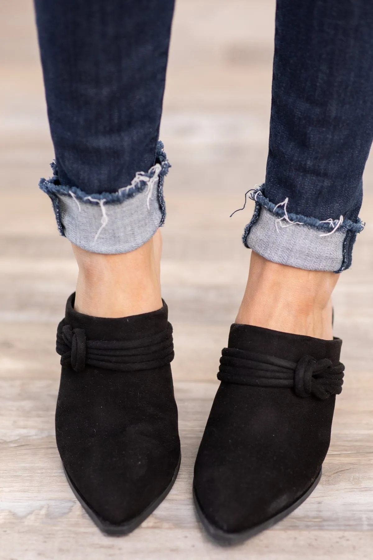 Black Point Toe Mules