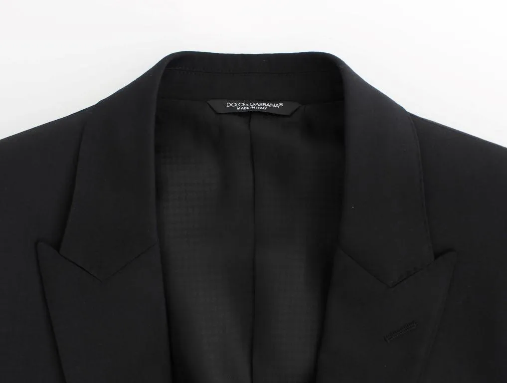 Black wool MARTINI slim fit blazer