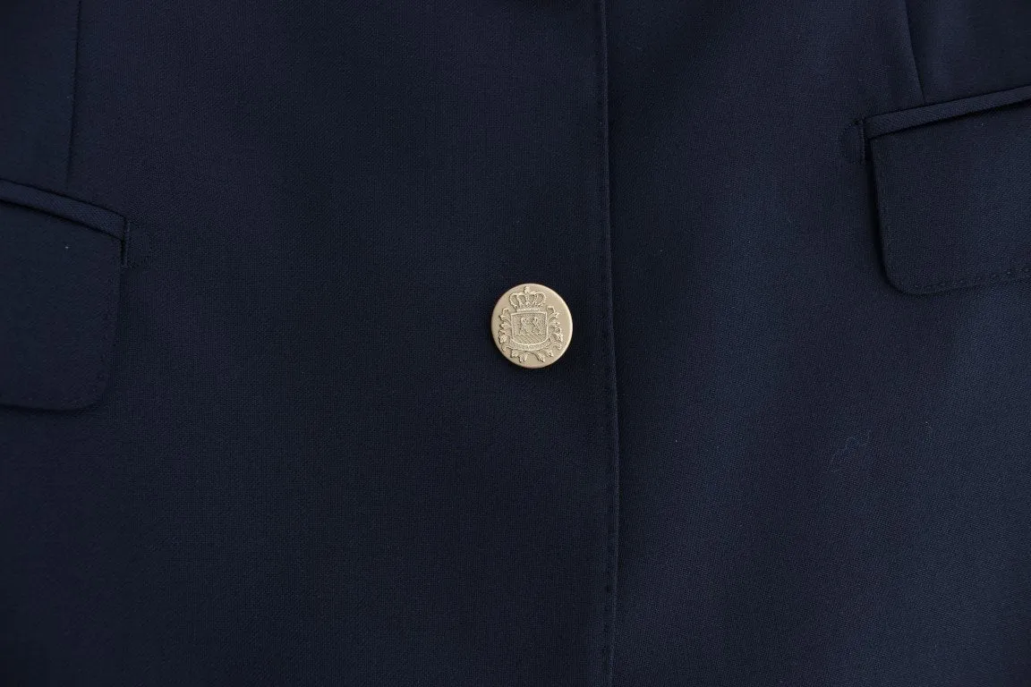 Black wool MARTINI slim fit blazer