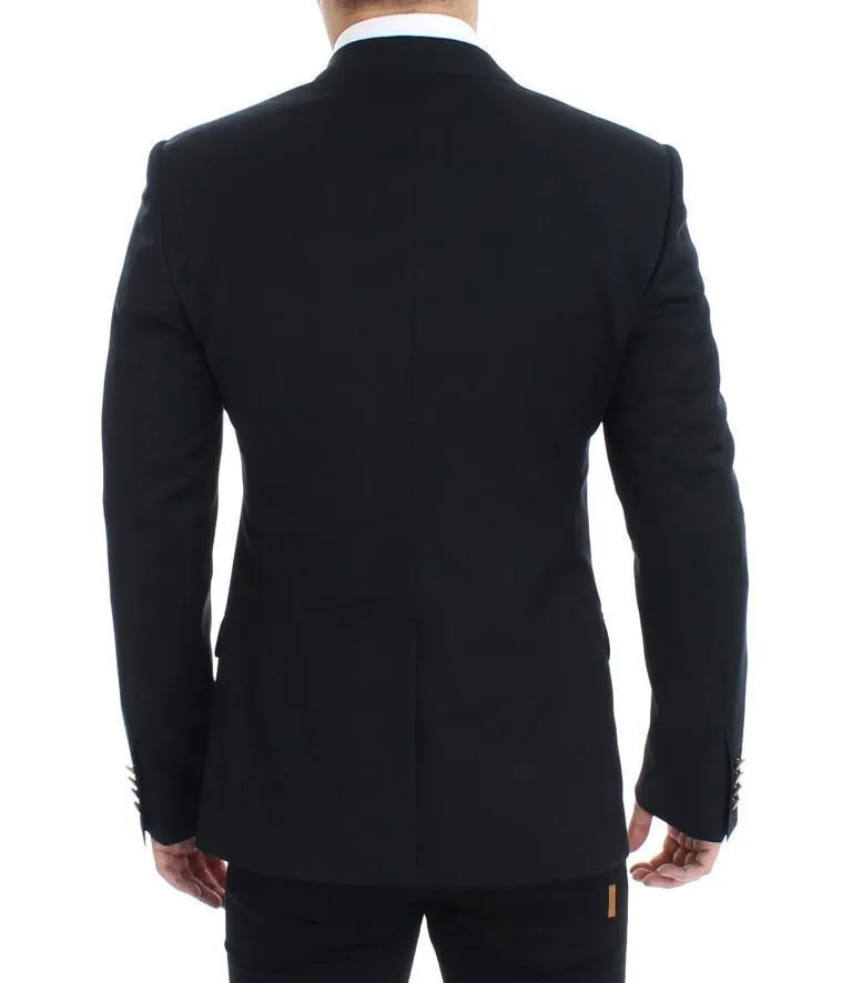 Black wool MARTINI slim fit blazer