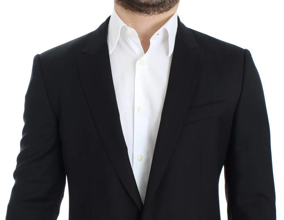 Black wool MARTINI slim fit blazer