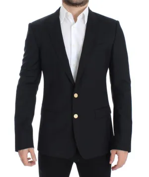 Black wool MARTINI slim fit blazer