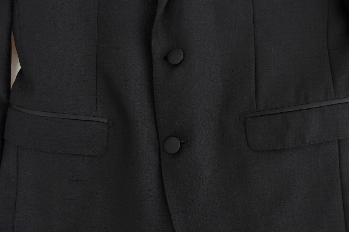 Black wool silk SICILIA blazer