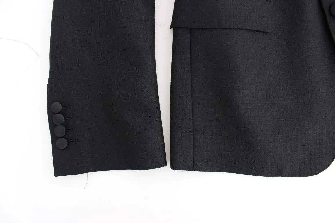 Black wool silk SICILIA blazer