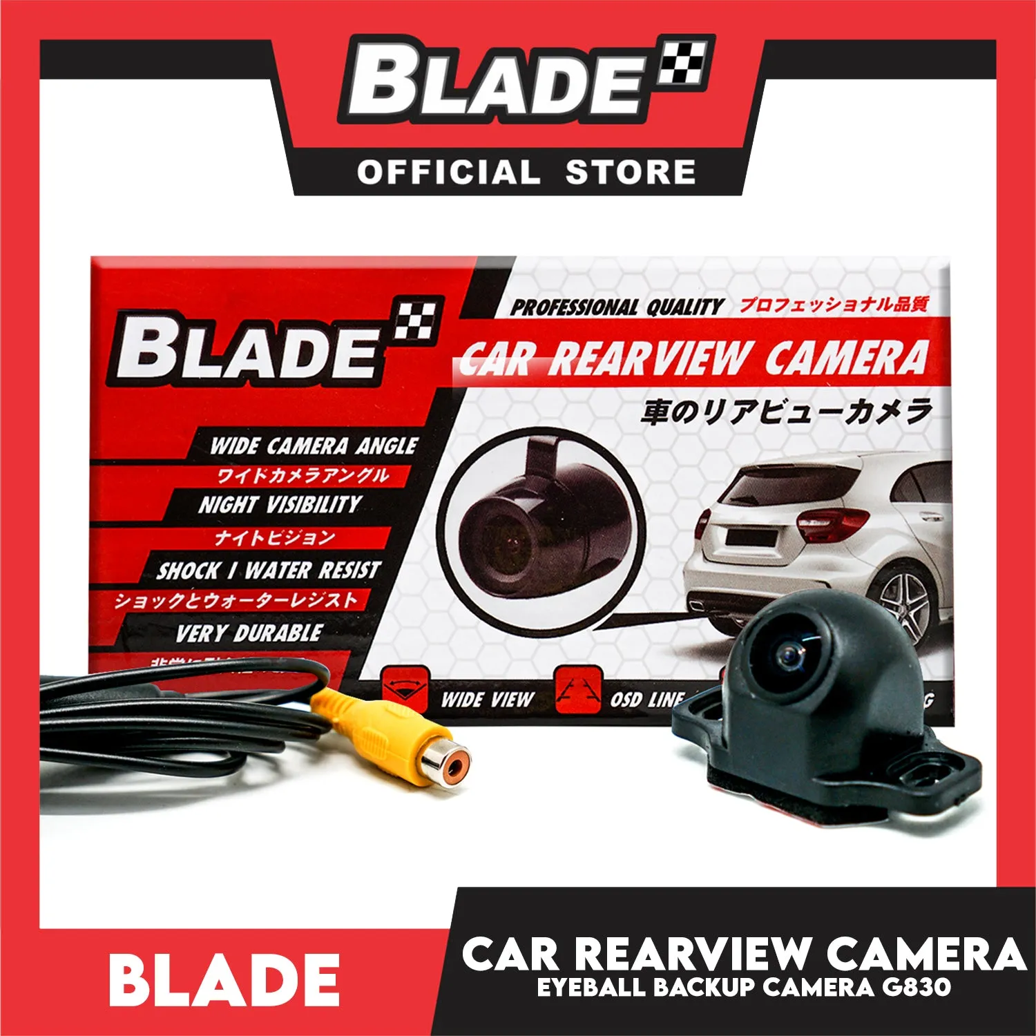 Blade Car Rearview Camera Eye Ball Back Up Cam G830