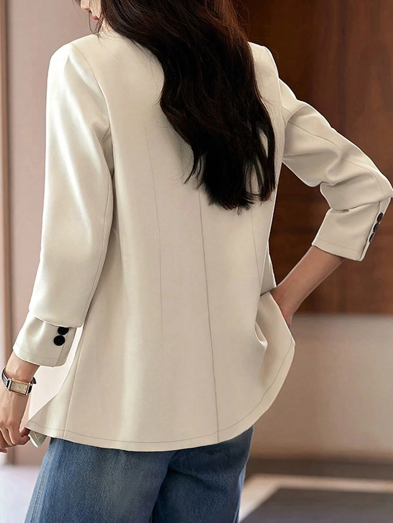 Blazer de botón único para mujeres