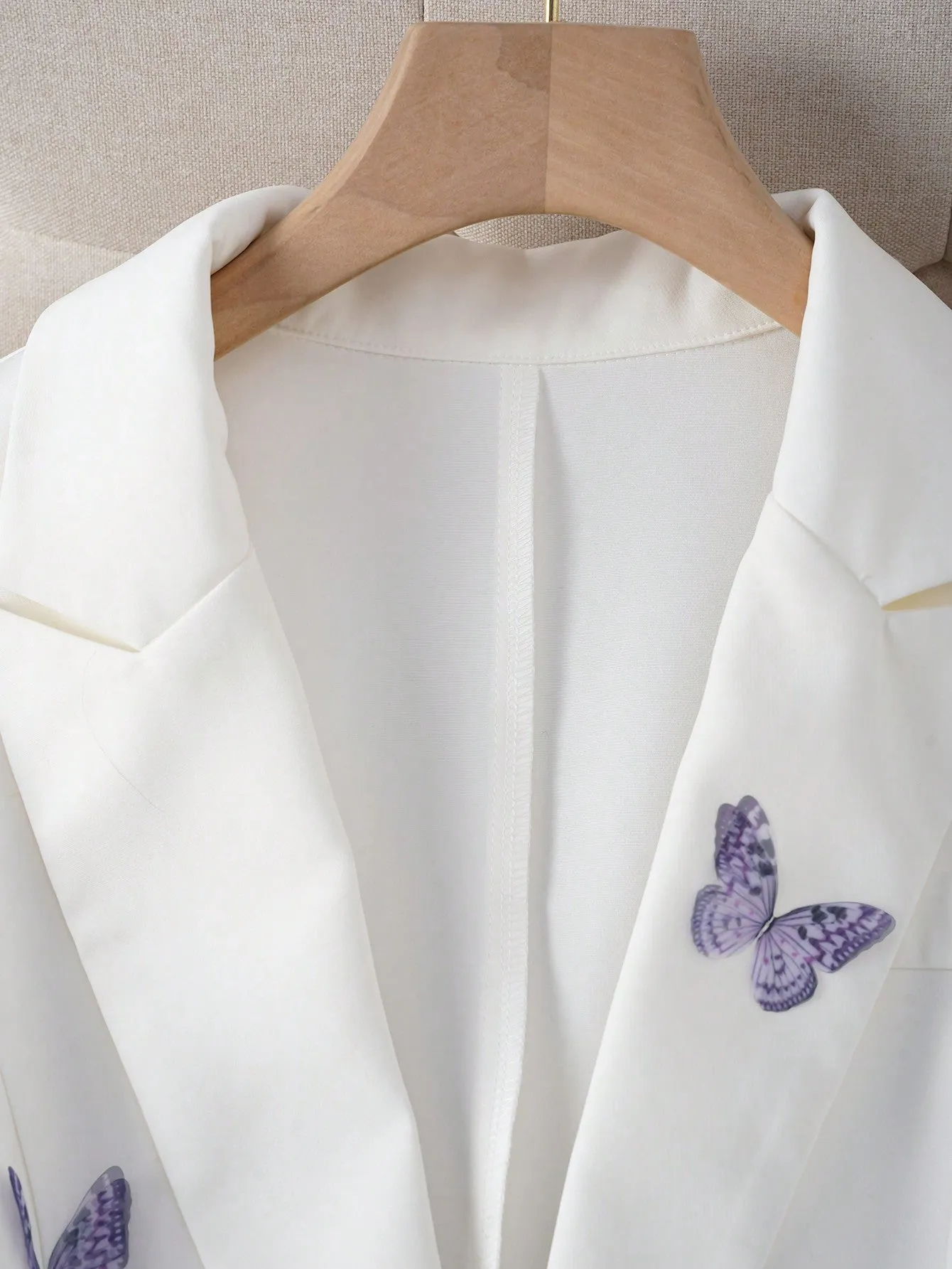 Blazer de mariposa Cherry Vibes para mujer en