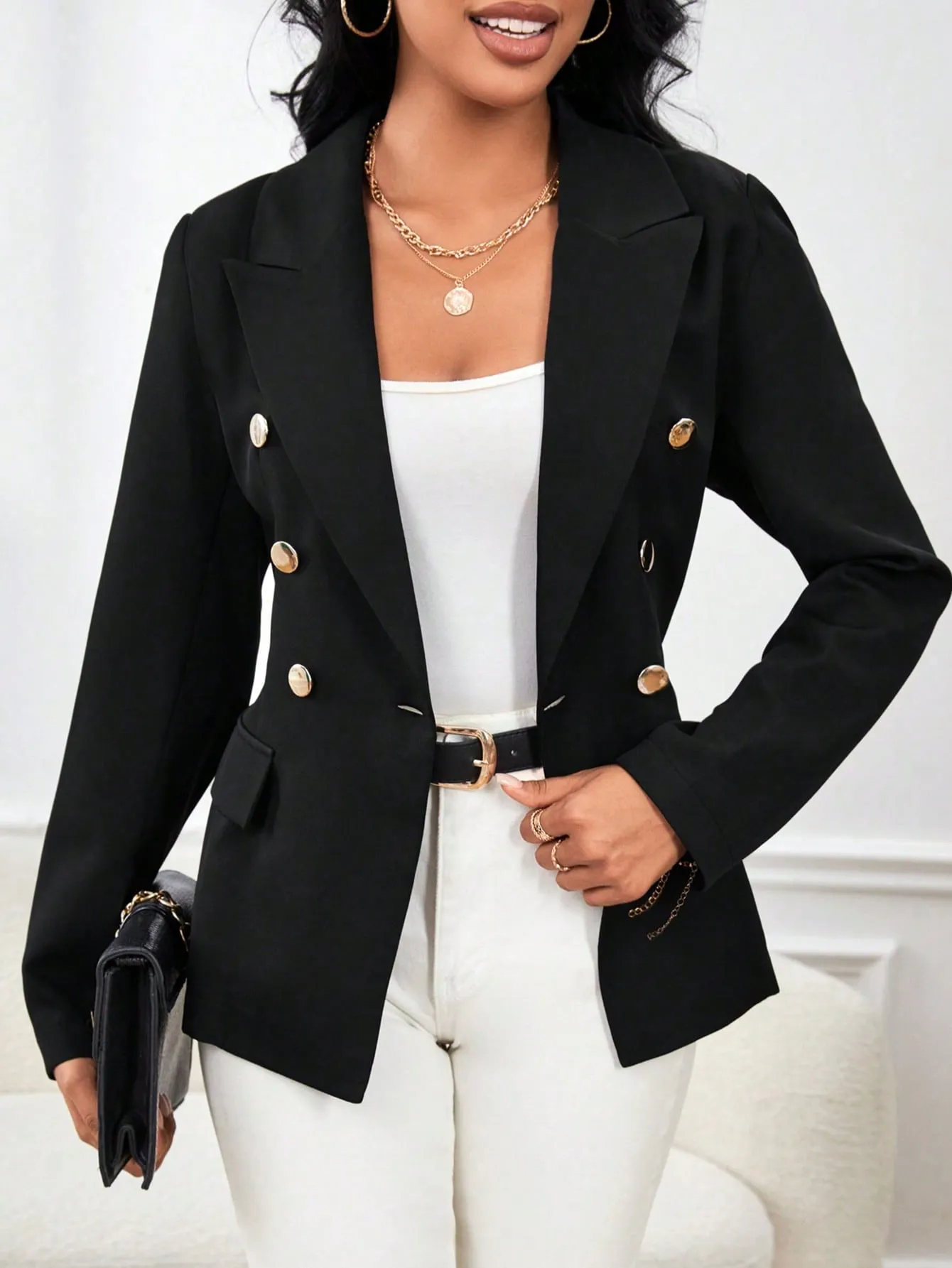 Blazer Raffinéa de Doble Botonadura
