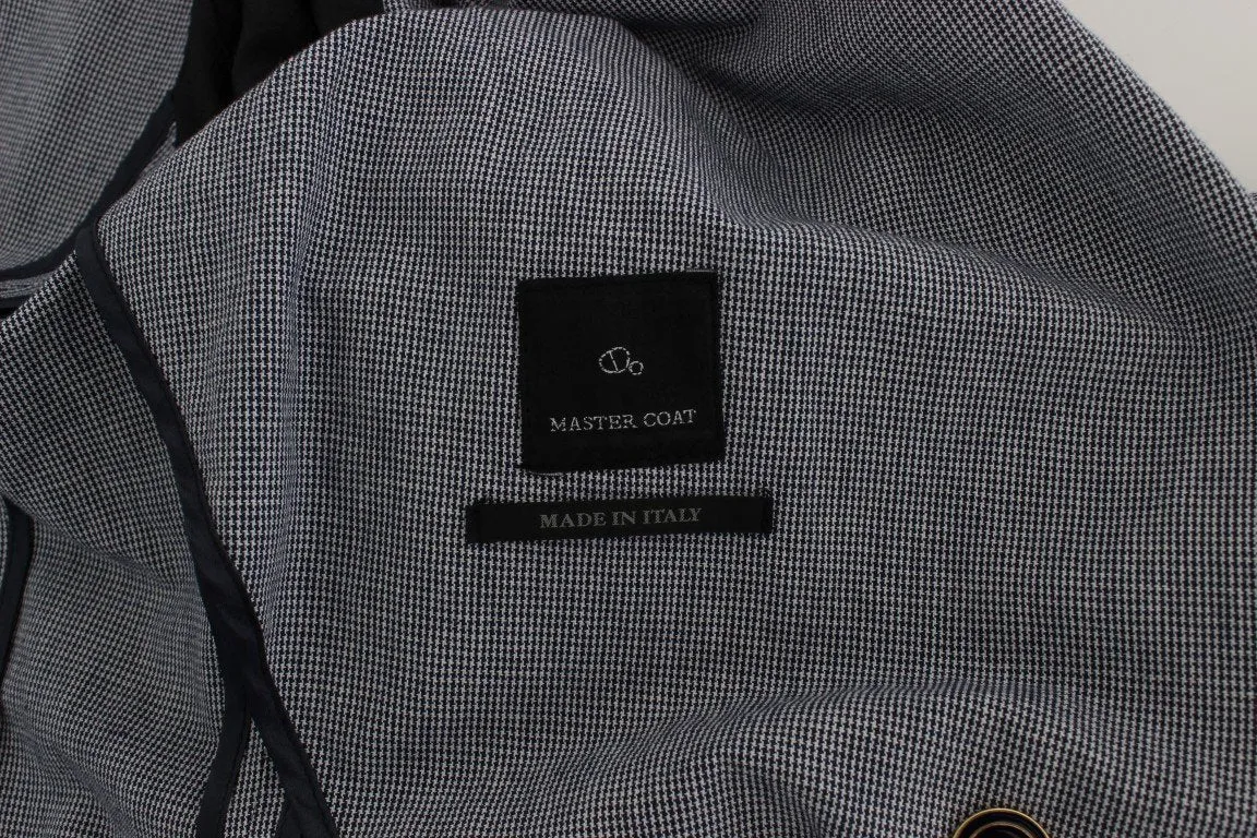 Blue Double Breasted Regular Fit Blazer