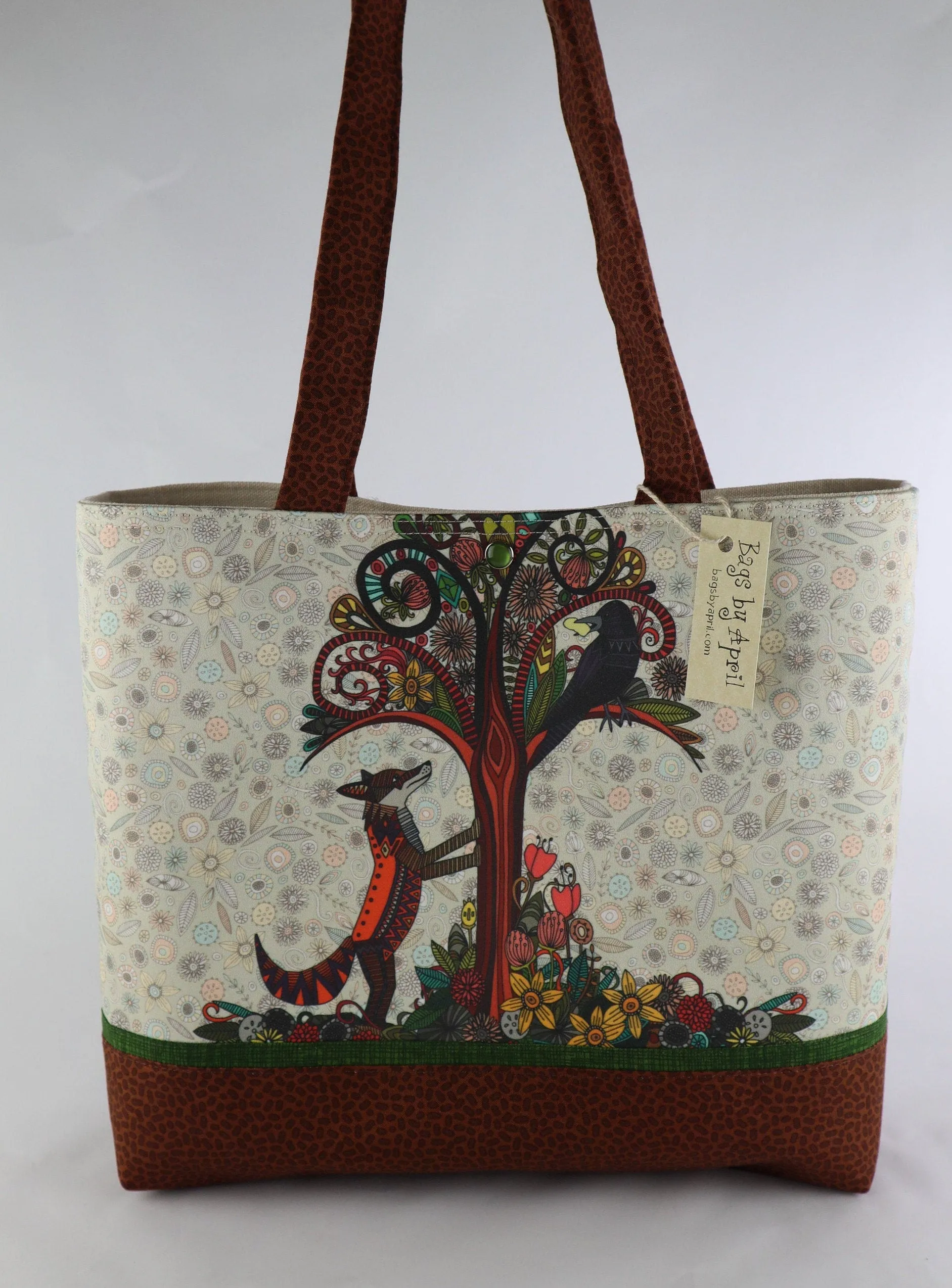 Boho Fox and Crow Shoulder Bag Purse