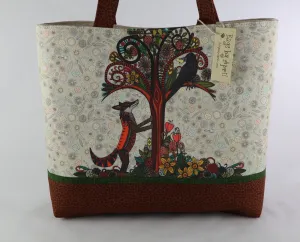 Boho Fox and Crow Shoulder Bag Purse