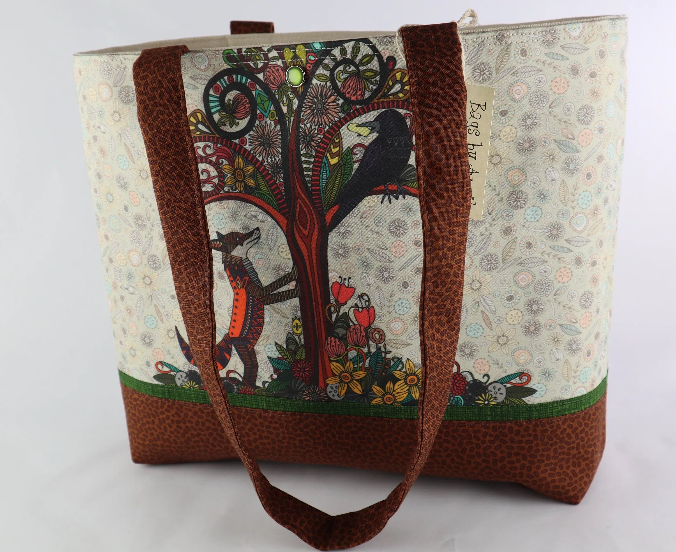 Boho Fox and Crow Shoulder Bag Purse