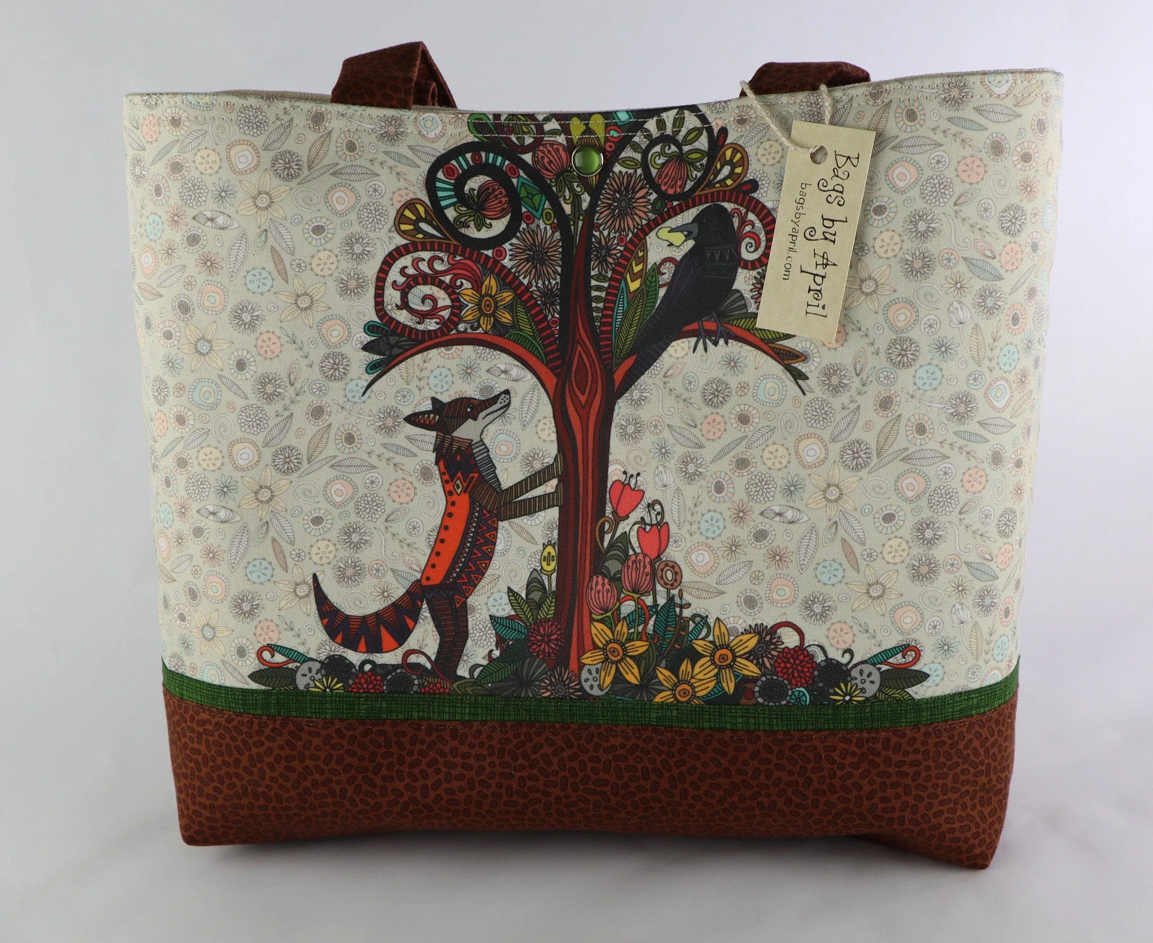 Boho Fox and Crow Shoulder Bag Purse