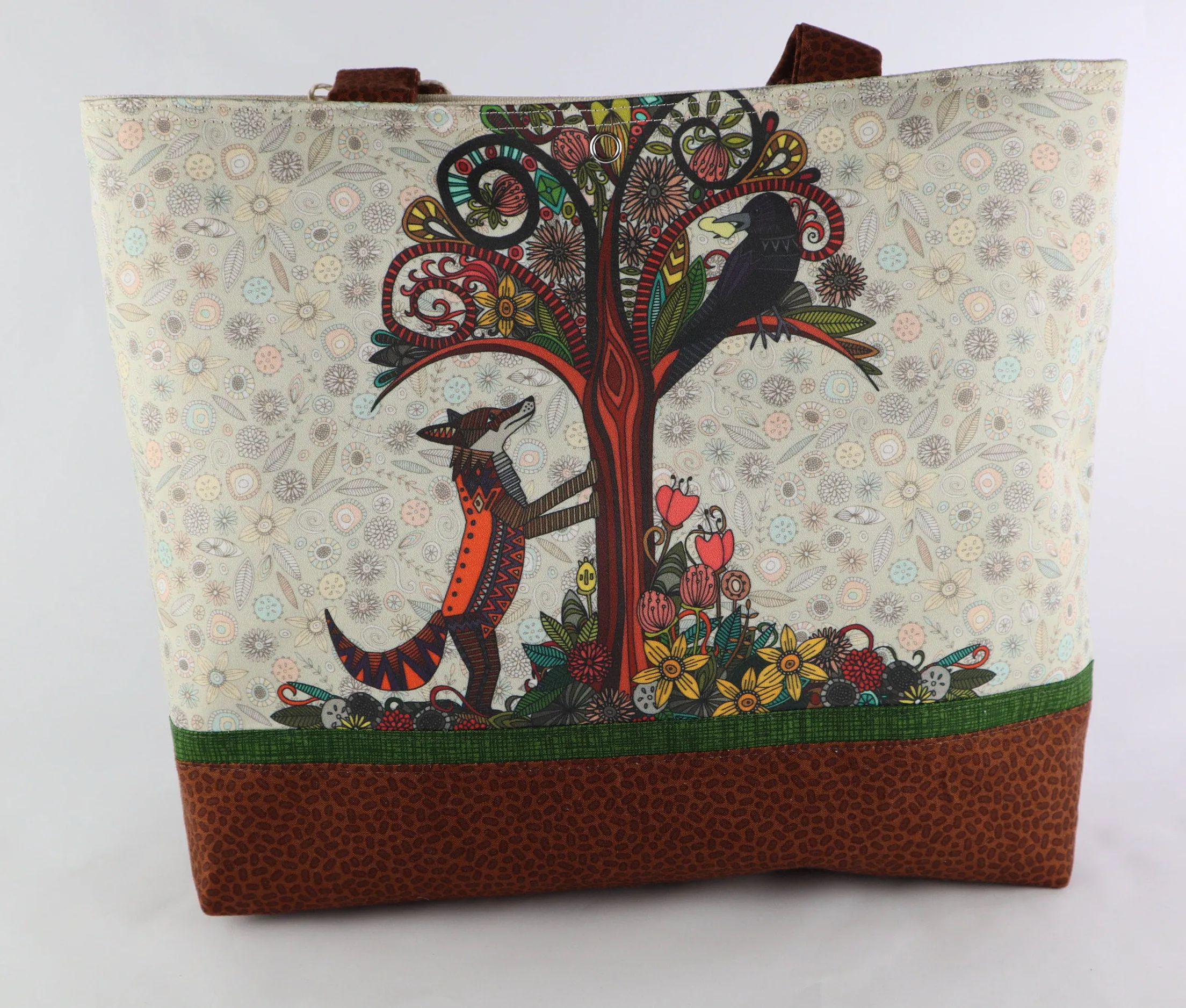 Boho Fox and Crow Shoulder Bag Purse