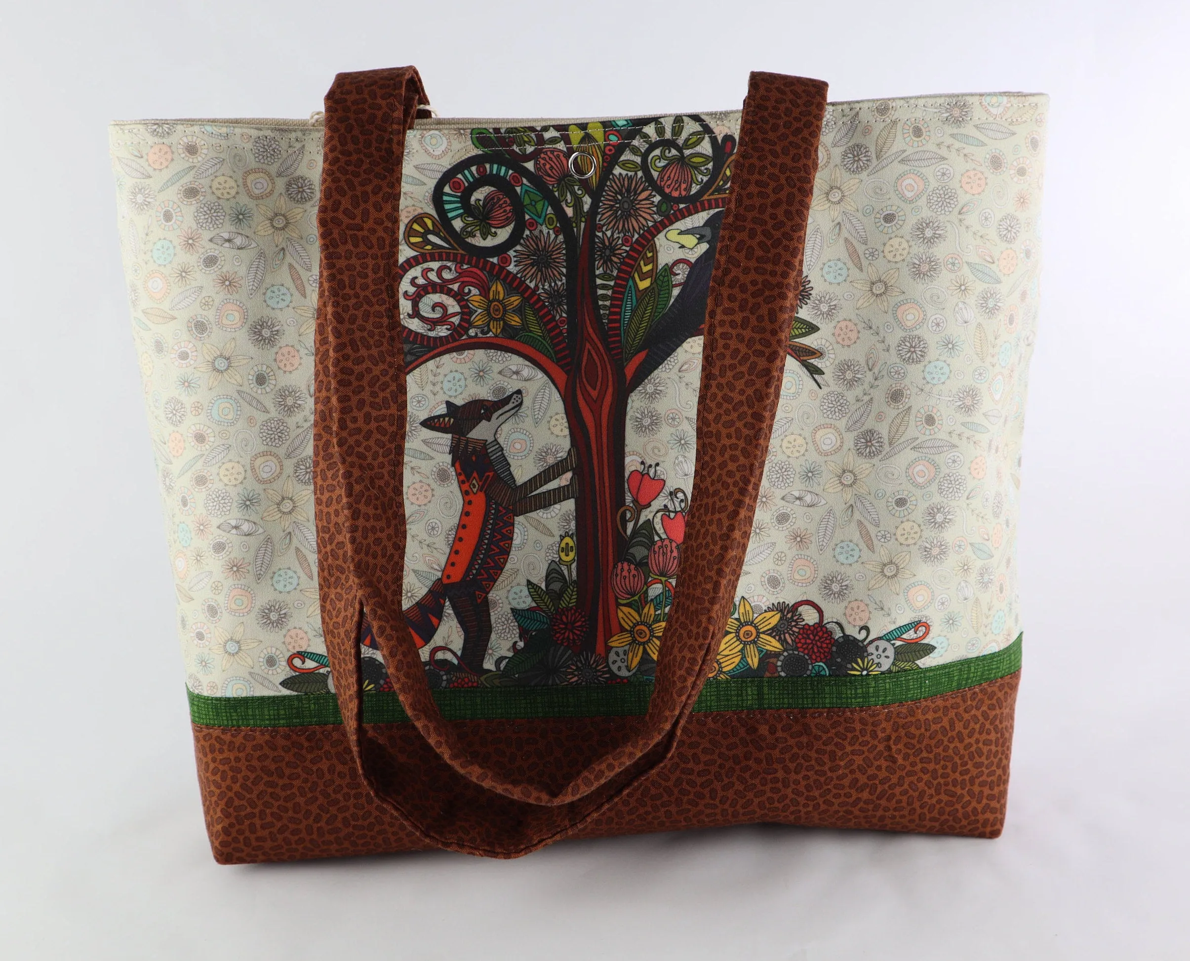 Boho Fox and Crow Shoulder Bag Purse