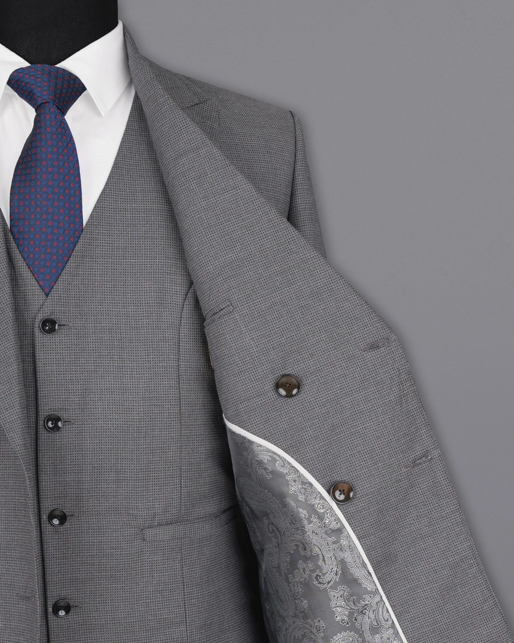 Boulder Grey Double Breasted Woolrich Blazer