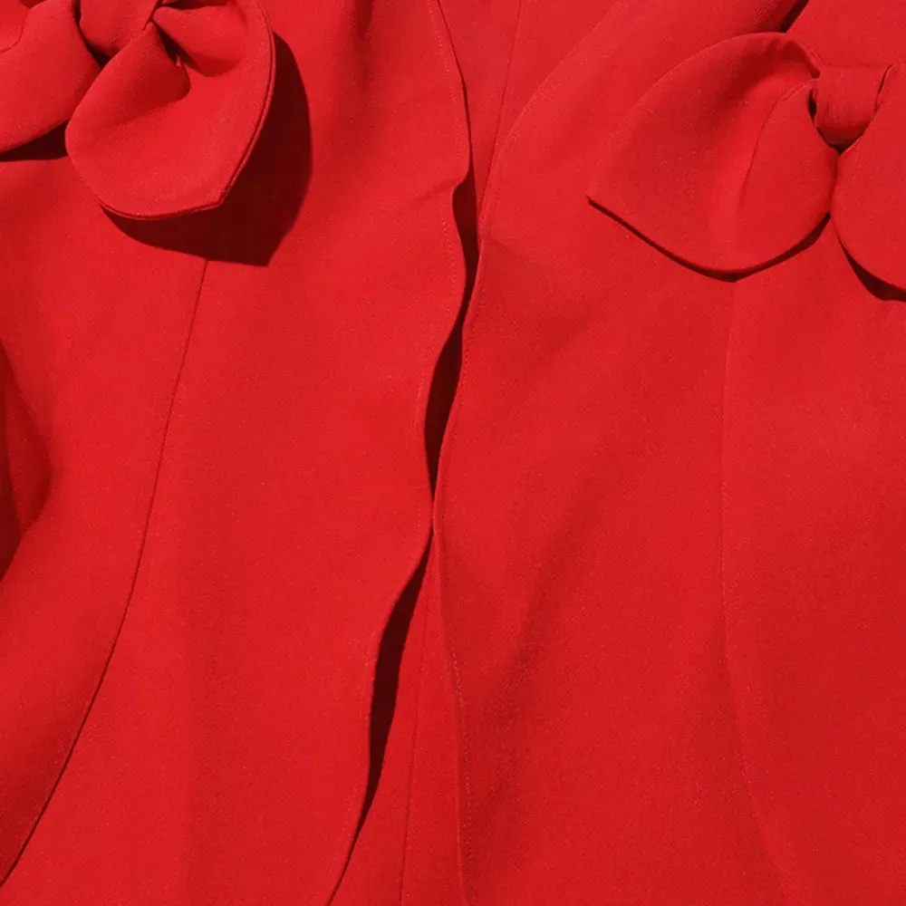 Bowknot Tunic Blazers