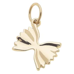 Bowtie Pasta Charm in Shiny Gold