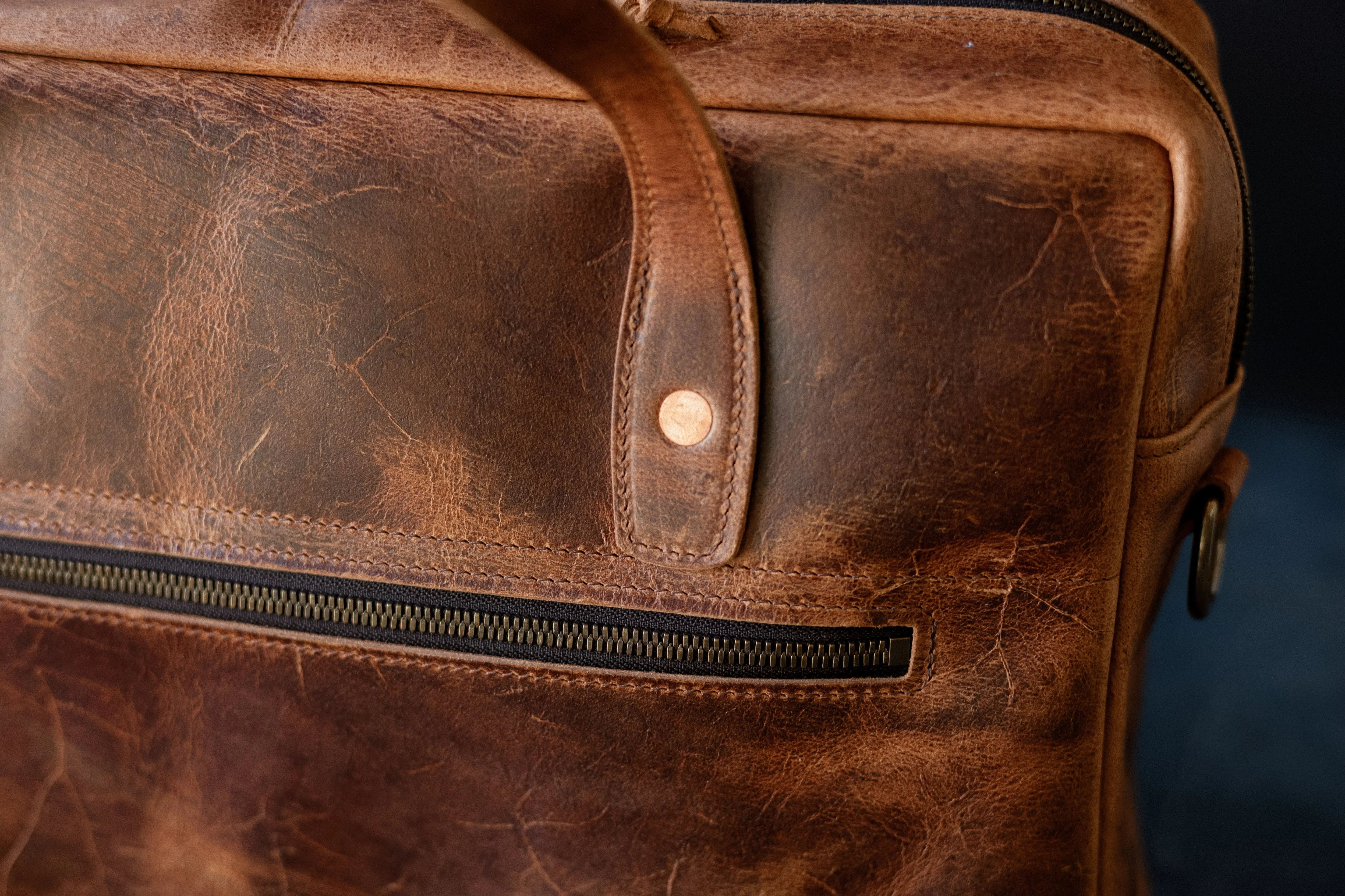 Briefcase - CF Stead Waxed Flesh