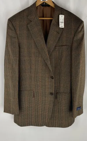 Brook's Brothers Brown/Plaid Sport Coat - Size Men's Medium