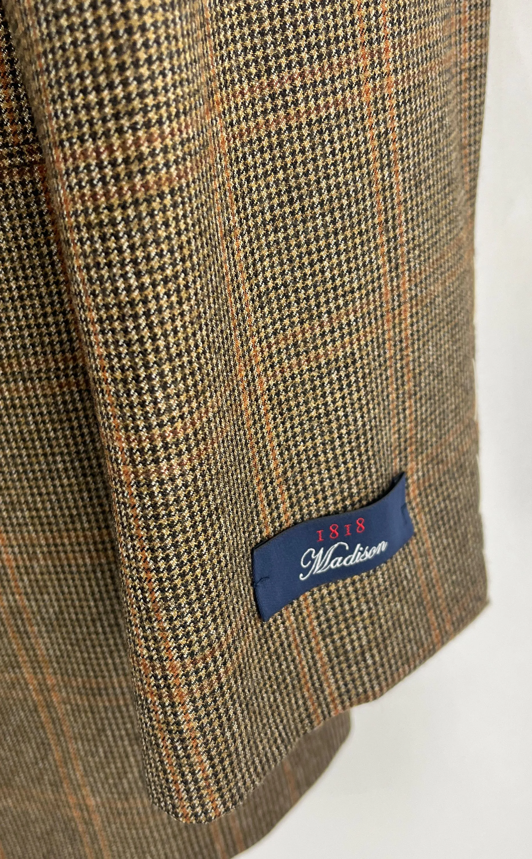 Brook's Brothers Brown/Plaid Sport Coat - Size Men's Medium