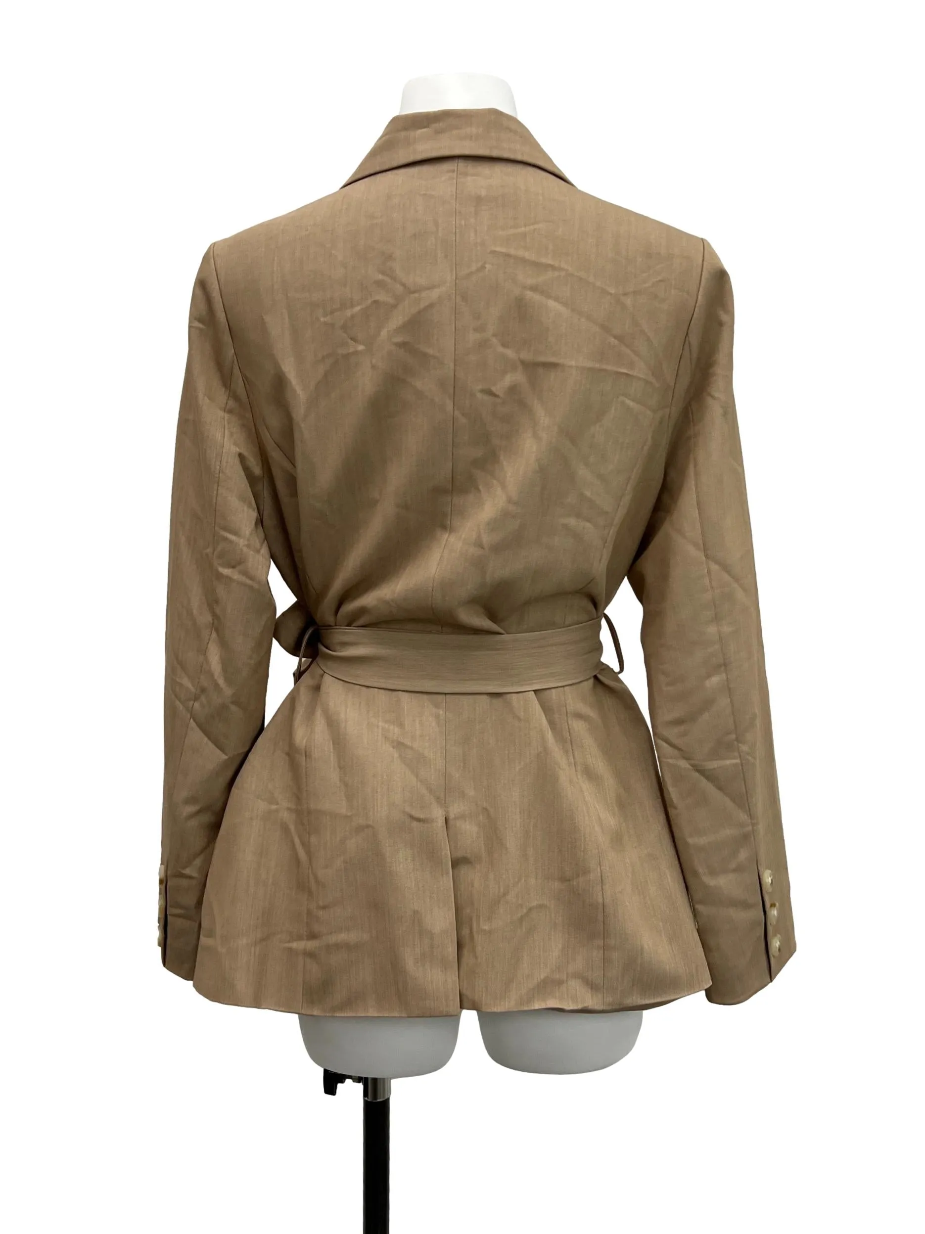 Brown Double Breasted Blazer