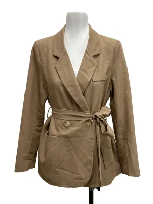 Brown Double Breasted Blazer