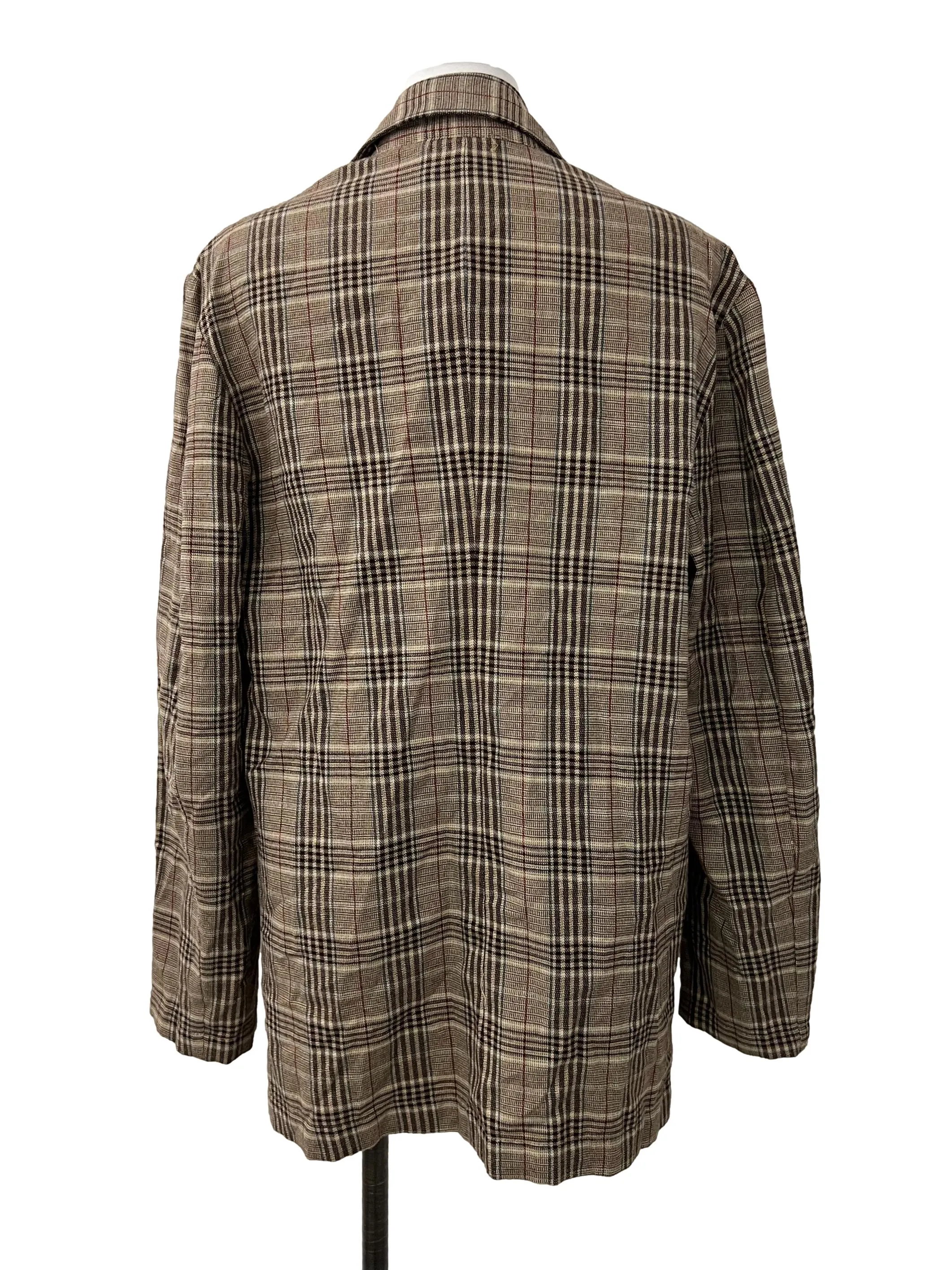 Brown Plaid Blazer