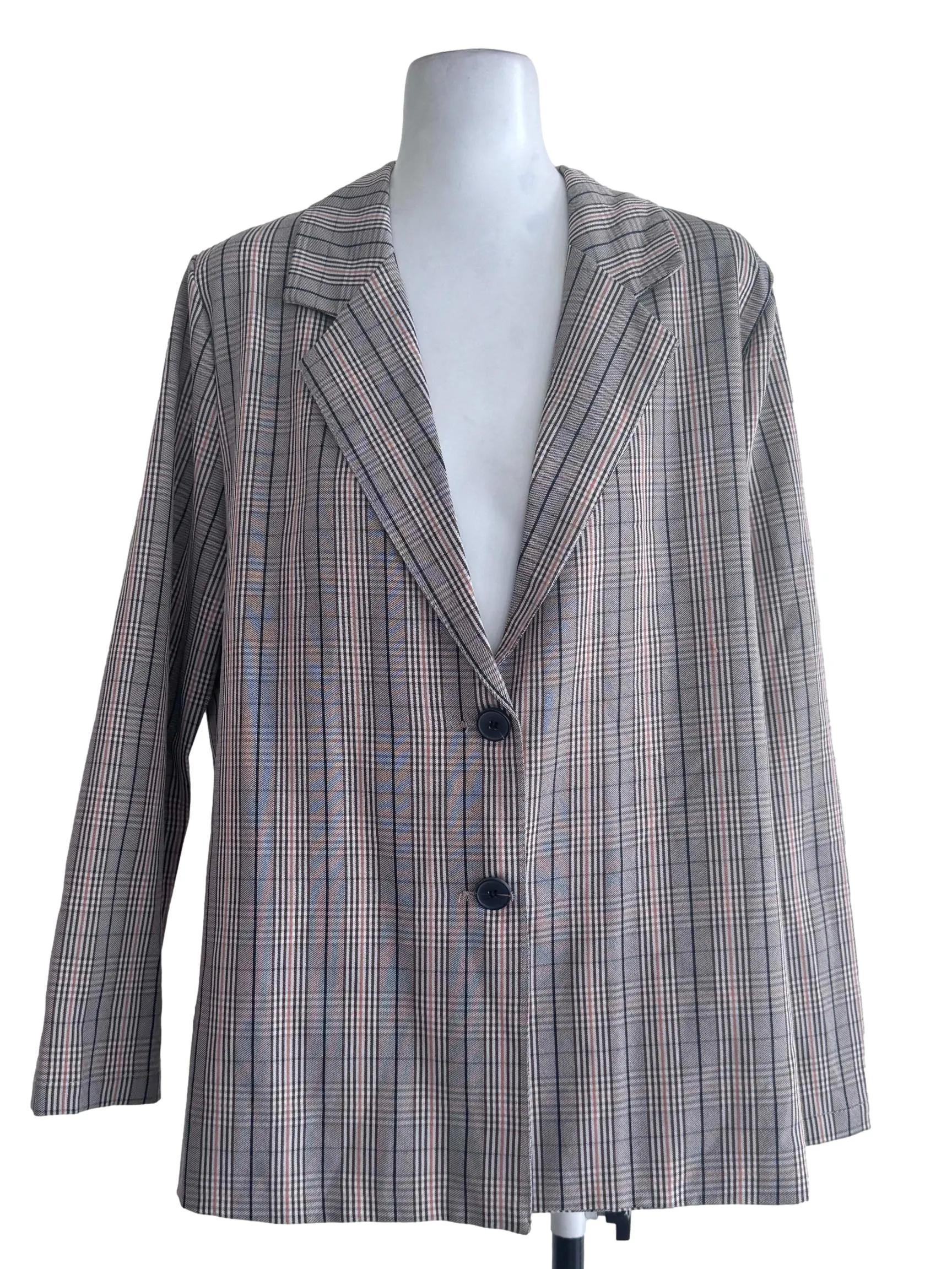 Brown Plaid Blazer