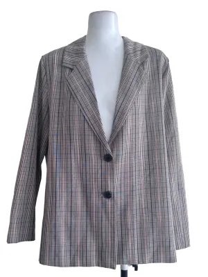Brown Plaid Blazer