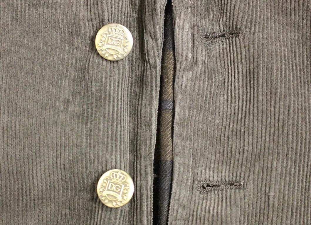 Brown three button slim fit blazer