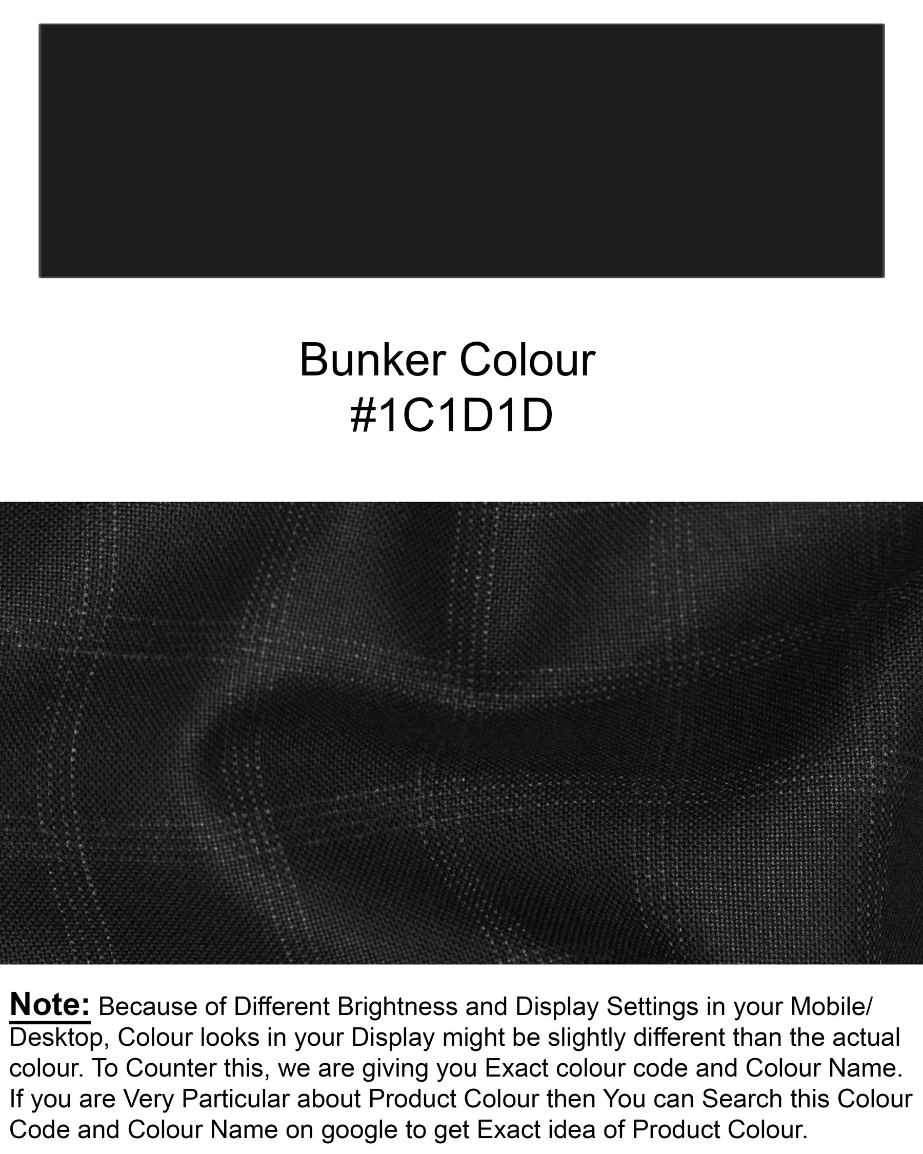 Bunker Black Windowpane Wool Rich Sports Blazer