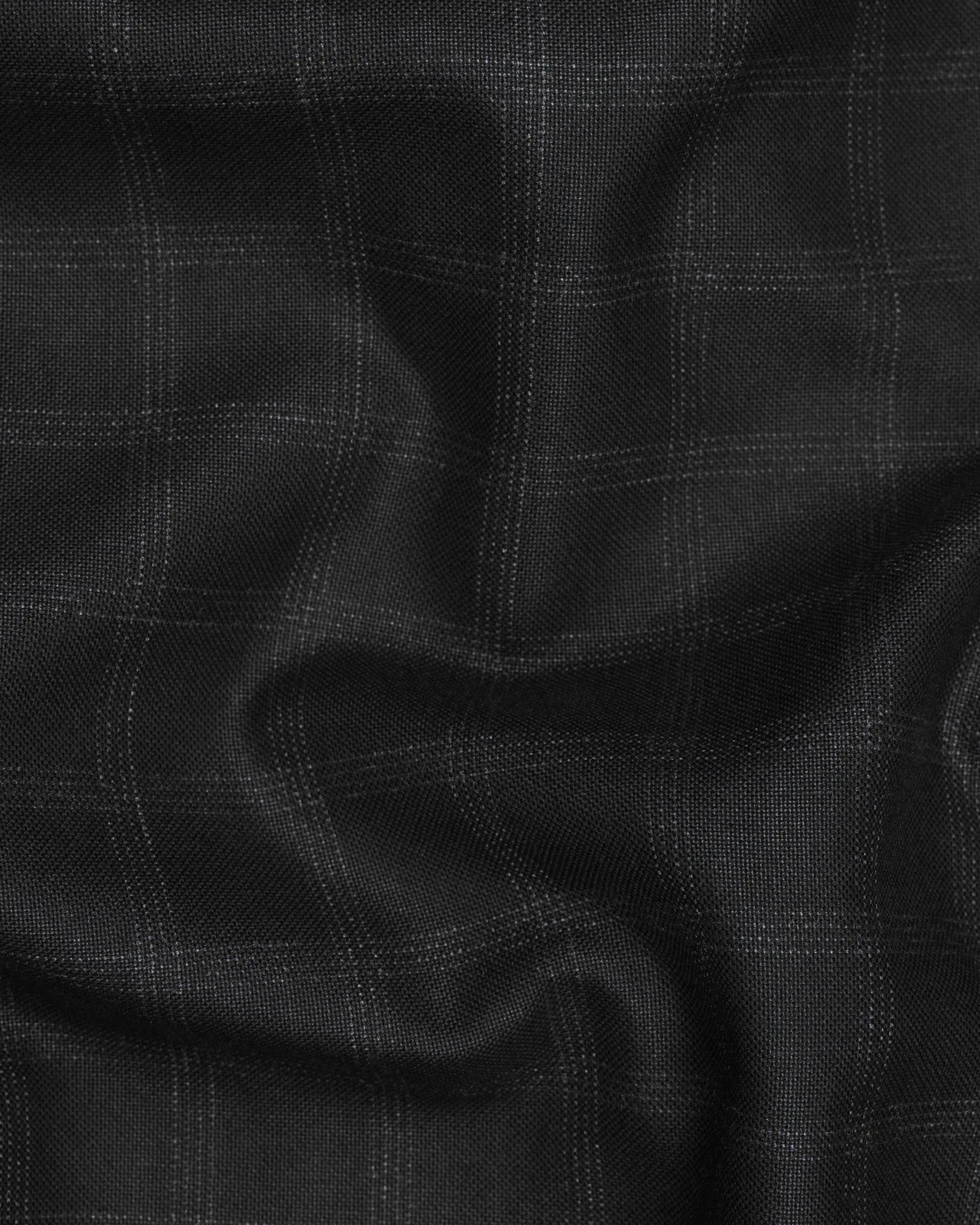 Bunker Black Windowpane Wool Rich Sports Blazer