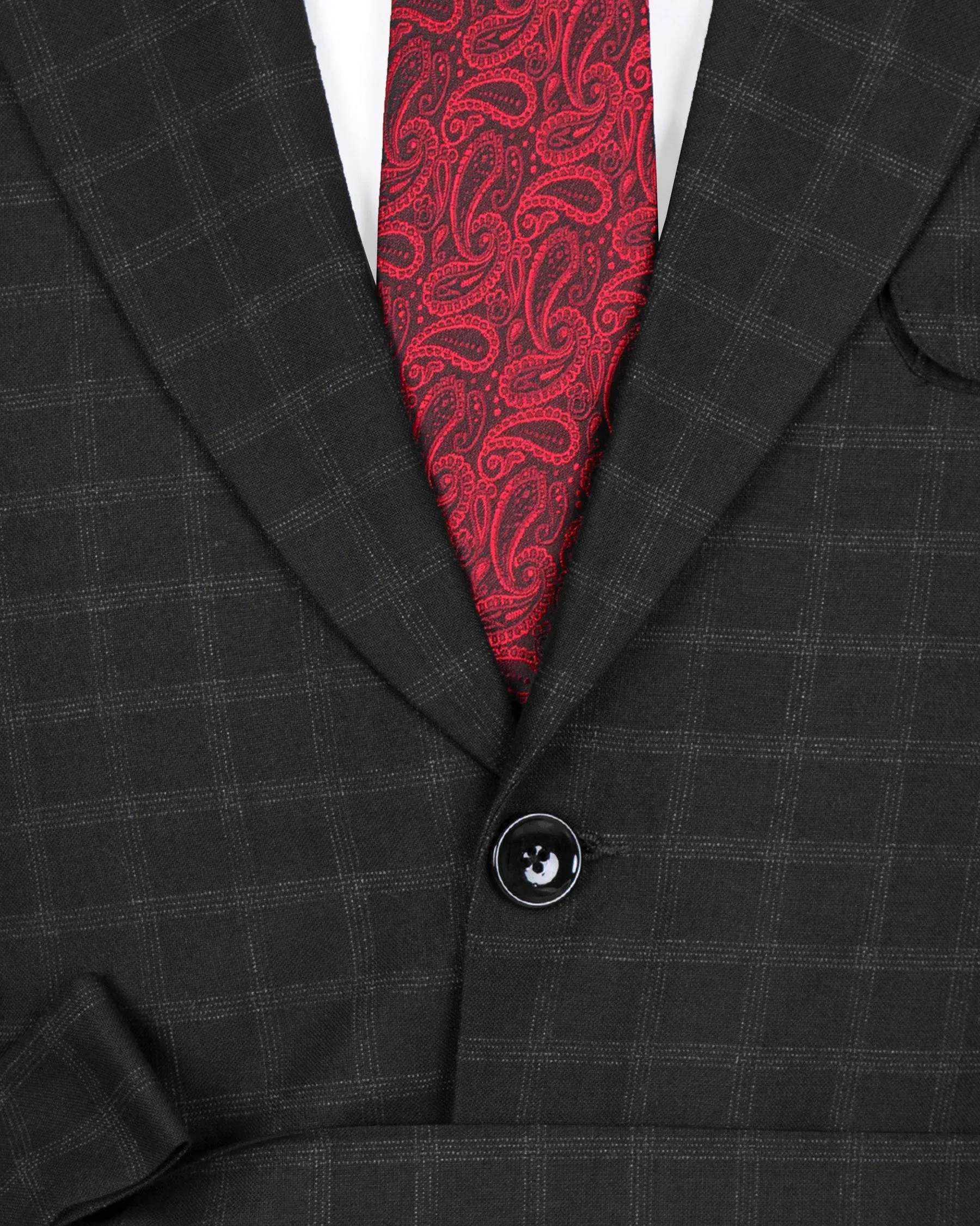 Bunker Black Windowpane Wool Rich Sports Blazer