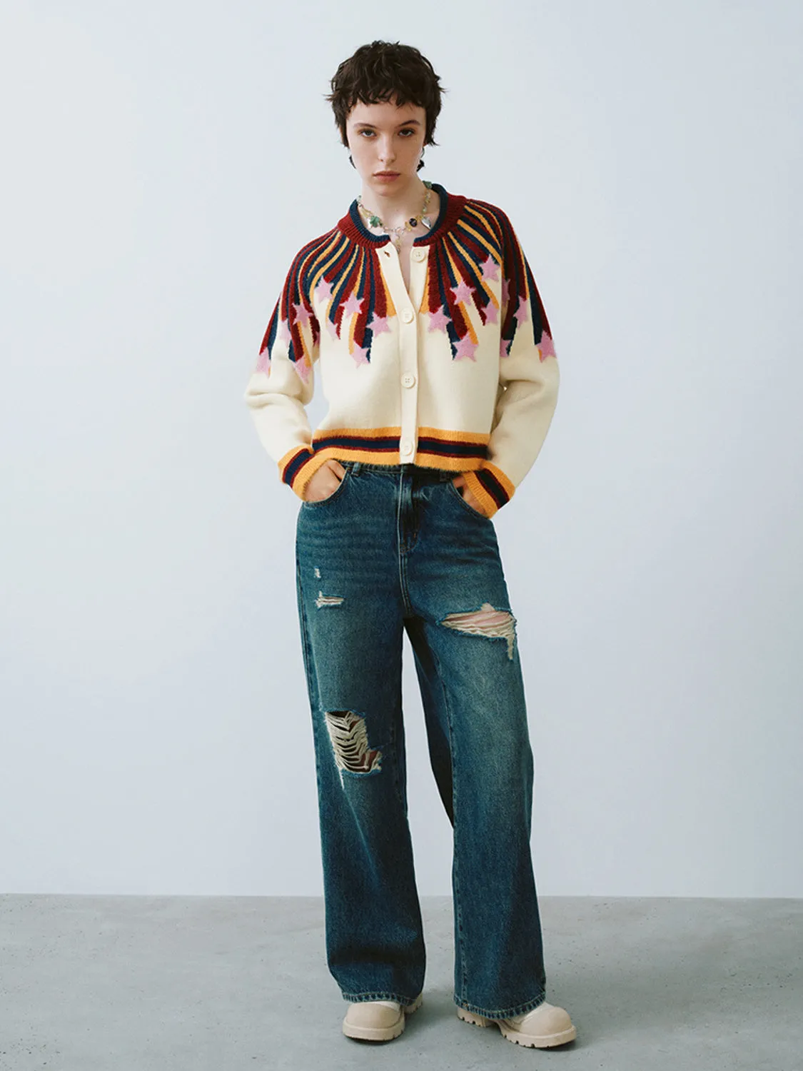 Button Up Knitted Cardigans