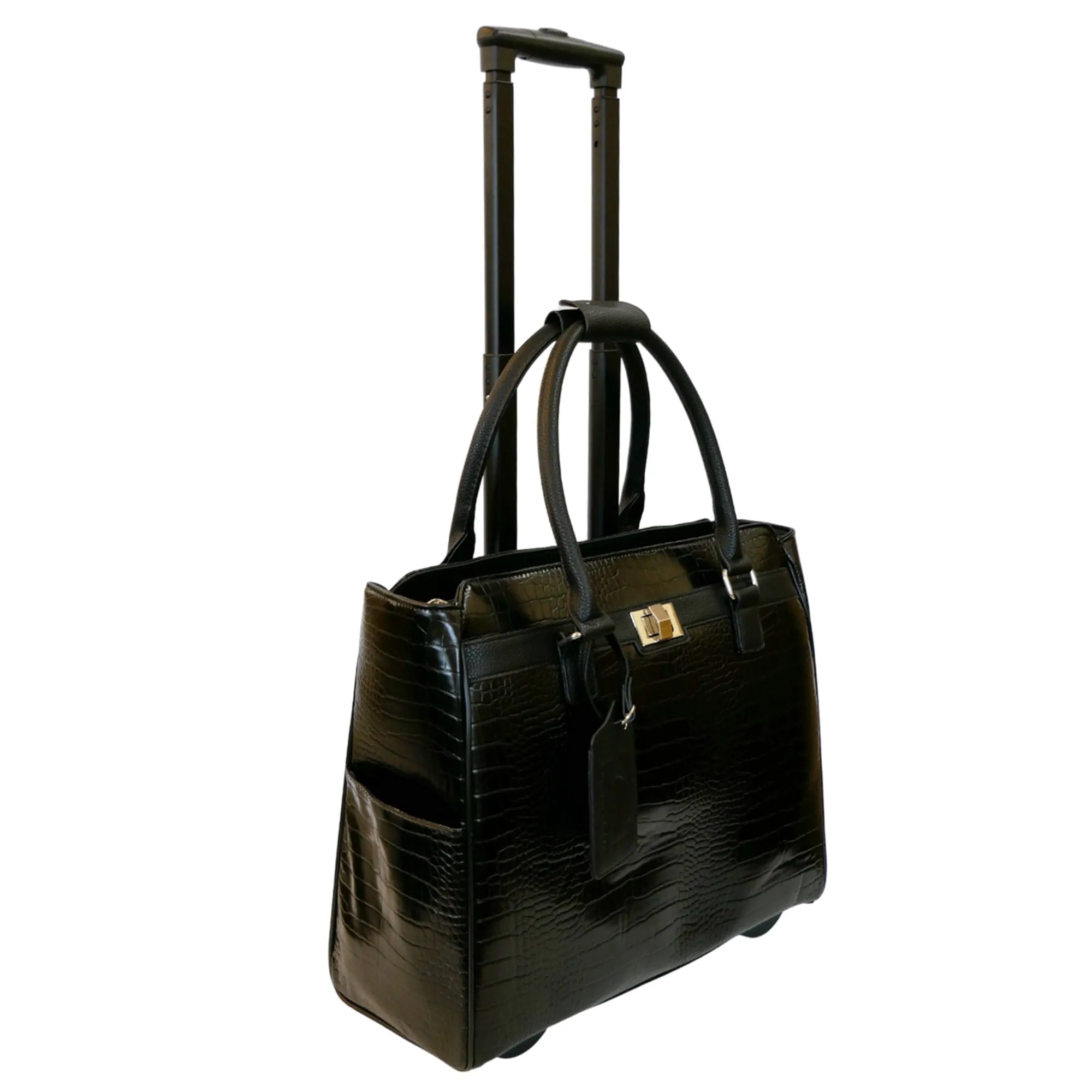 Cabrelli Cassandra Croc Roller Briefcase